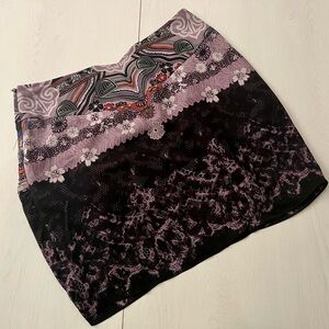 Tibi silk Floral Patterned mini Skirt